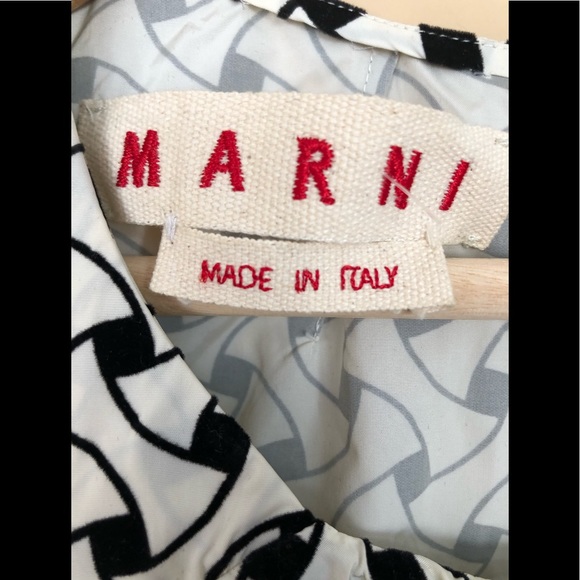 Marni Black/White Textured Dress Sz 40/4 US - Picture 11 of 12